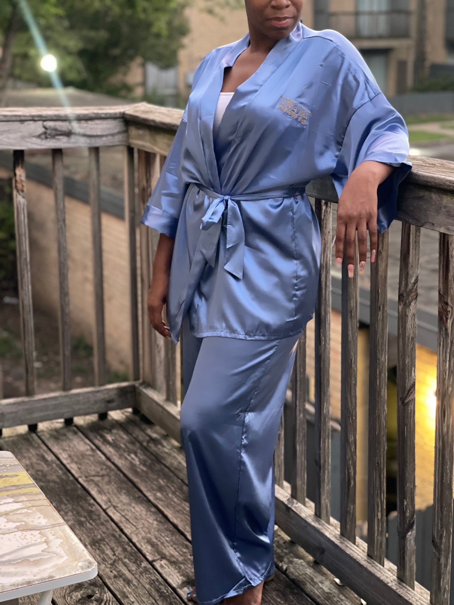 Proverbs 31 Premium Pajama Set - Ice Blue