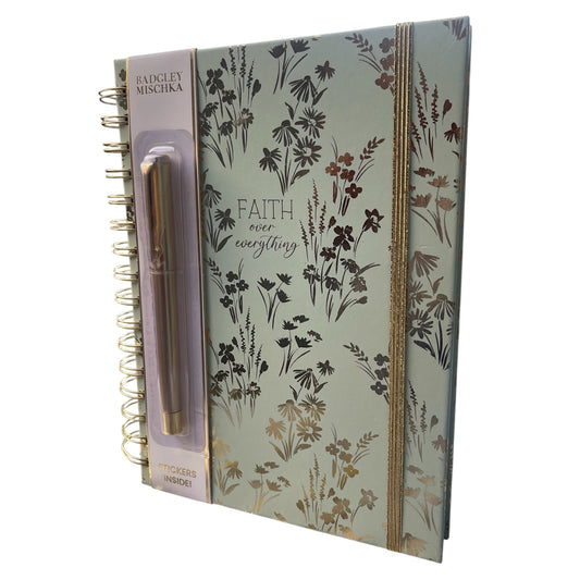 Mint Faith Over Everything Prayer Journal