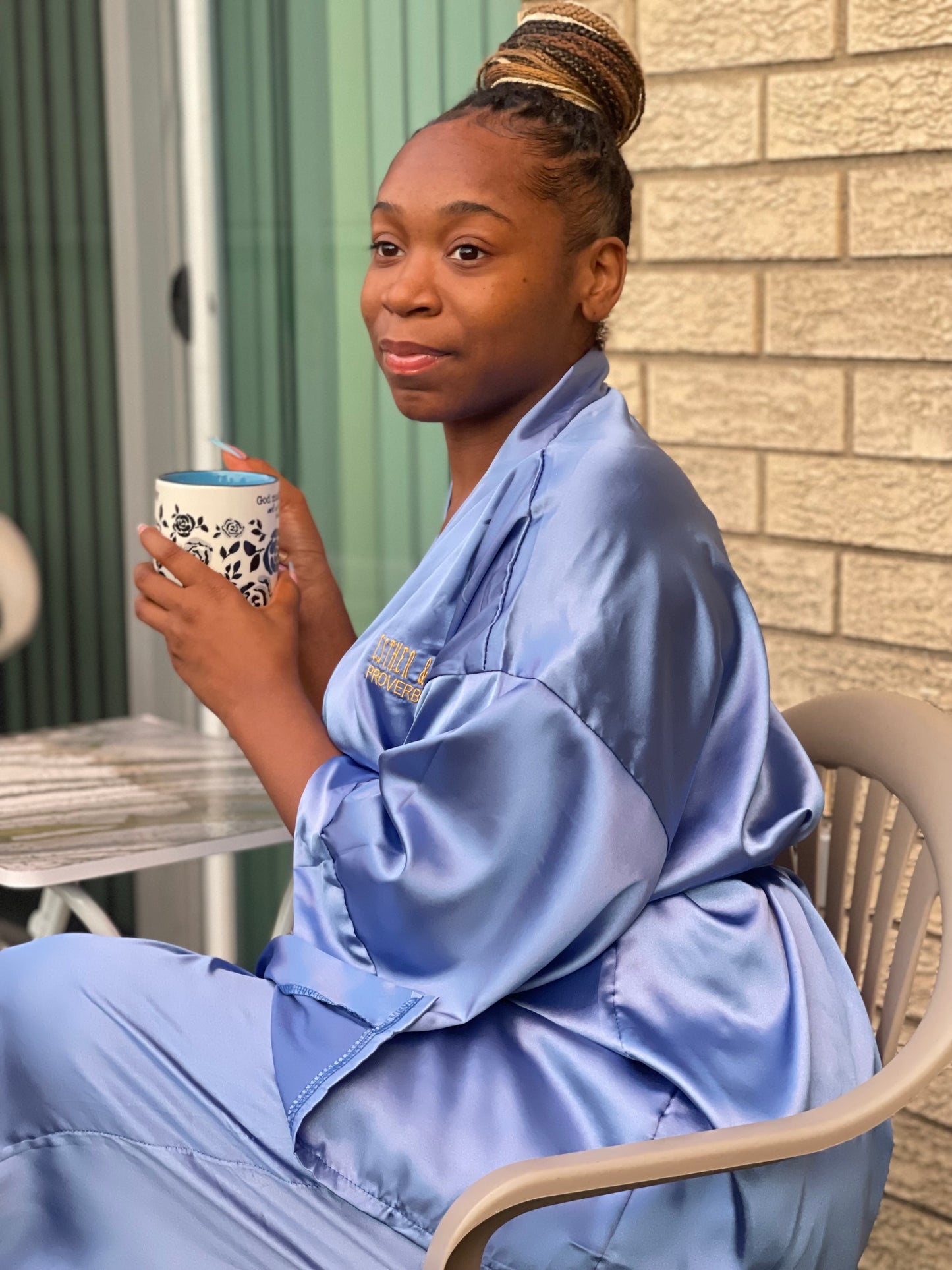 Proverbs 31 Premium Pajama Set - Ice Blue