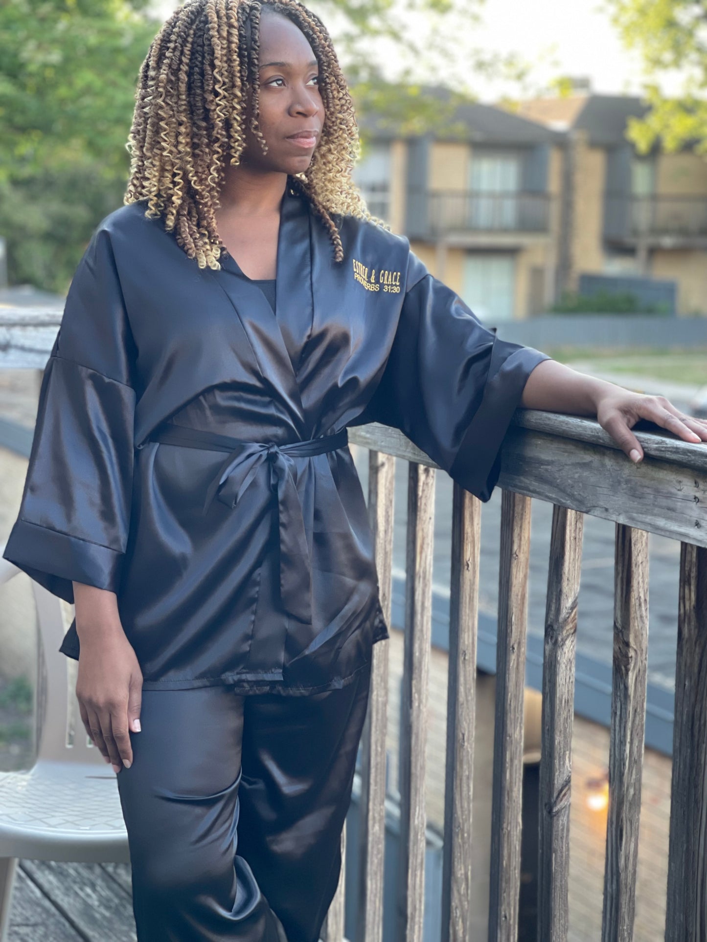 Proverbs 31 Premium Pajama Set - Midnight