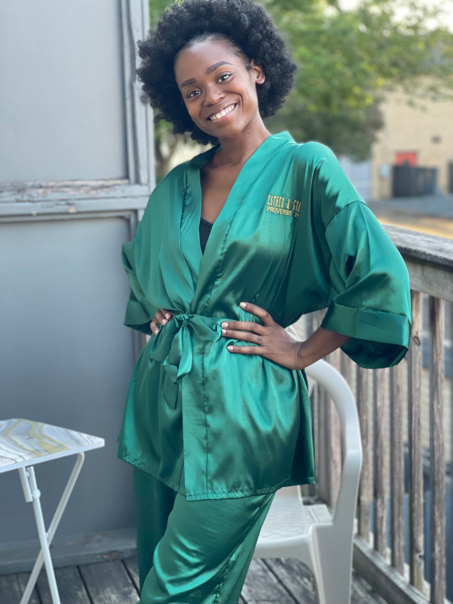 Proverbs 31 Premium Pajama - Emerald
