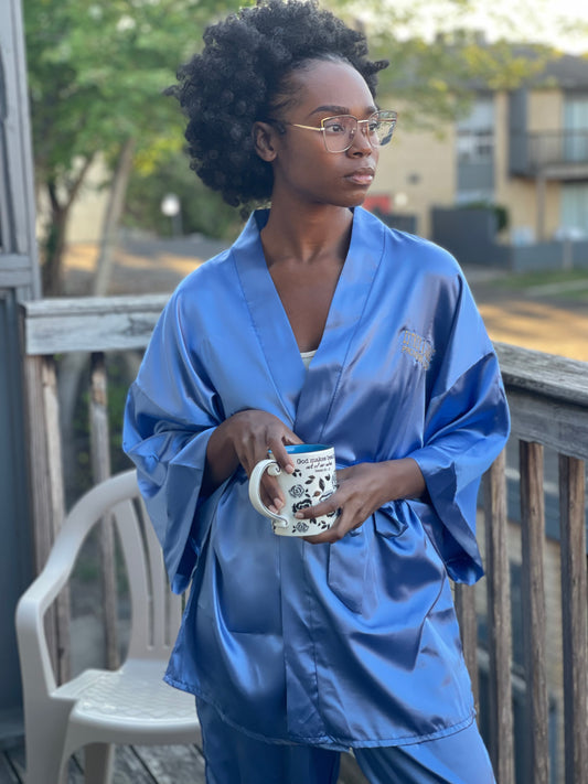 Proverbs 31 Premium Pajama Set - Ice Blue