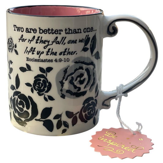 Ecclesiastes 4:9-10 Rose Garden Mug